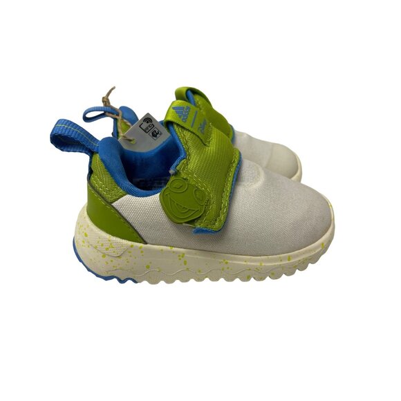 Adidas X Disney Muppets Sneakers Kermit Frog Easy Slip On Shoes Toddler 6 NEW - Picture 5 of 9